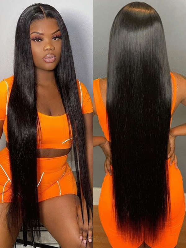 Chocolate Brown Color Human Hair Invisible Lace Front Wig