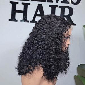 16 inch Burmese curls wig UK natural curly wig with defined curls for everyday wear