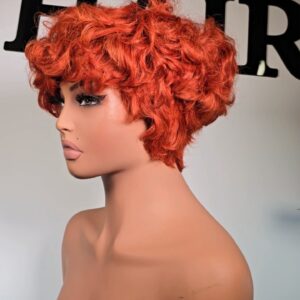 short pixie cut wig UK natural looking curly wig for everyday wear